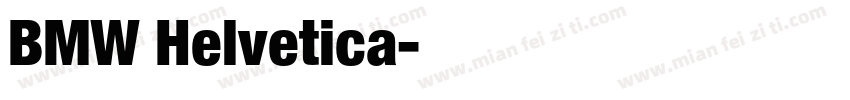 BMW Helvetica字体转换